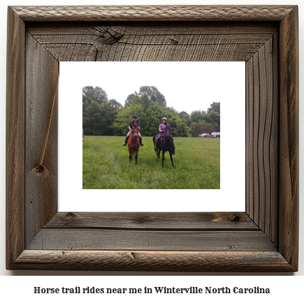 horse trail rides near me in Winterville, North Carolina